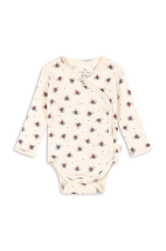 Konges Sløjd body din bumbac pentru bebelusi Produs pentru bebe bej KS100399