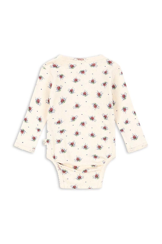 Konges Sløjd body bawełniane niemowlęce KS100399 beżowy SS24