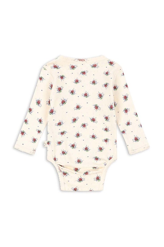 Konges Sløjd body din bumbac pentru bebelusi KS100399 bej SS24