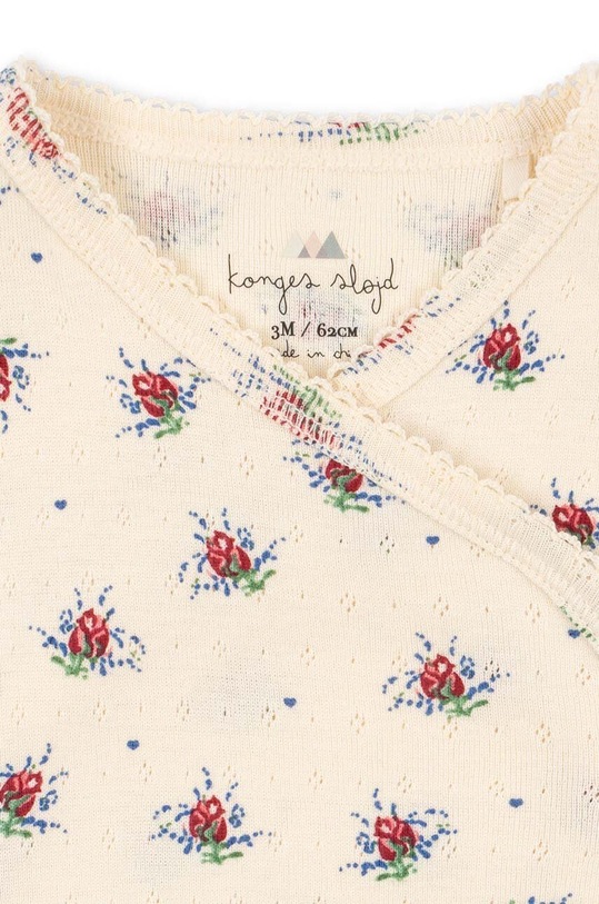 Băieți Konges Sløjd body din bumbac pentru bebelusi KS100399 bej