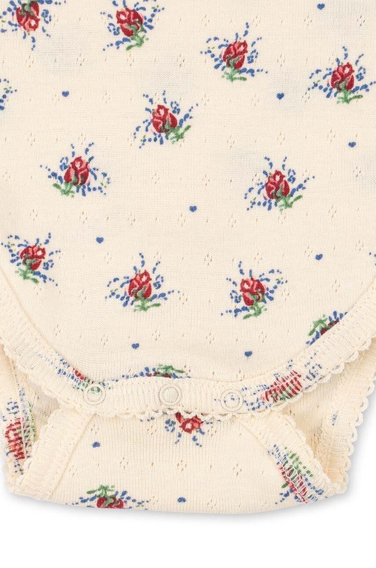 Konges Sløjd body din bumbac pentru bebelusi KS100399 bej