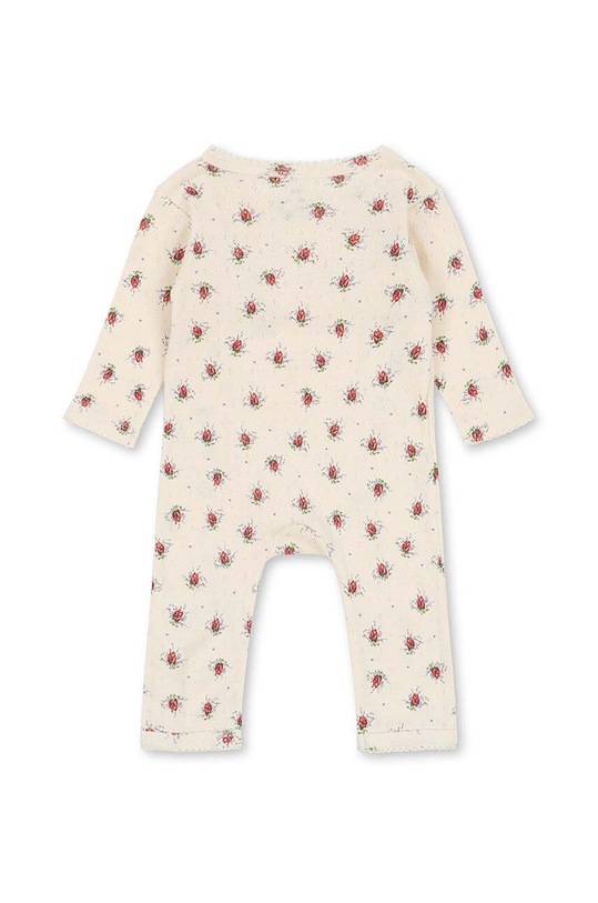 Detské bavlnené dupačky Konges Sløjd KS100400 béžová SS24