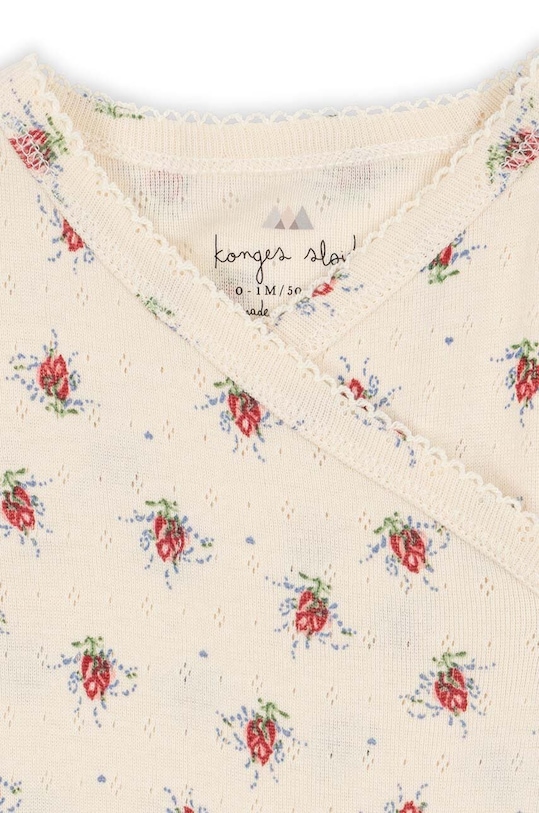 Chlapec Detské bavlnené dupačky Konges Sløjd KS100400 béžová