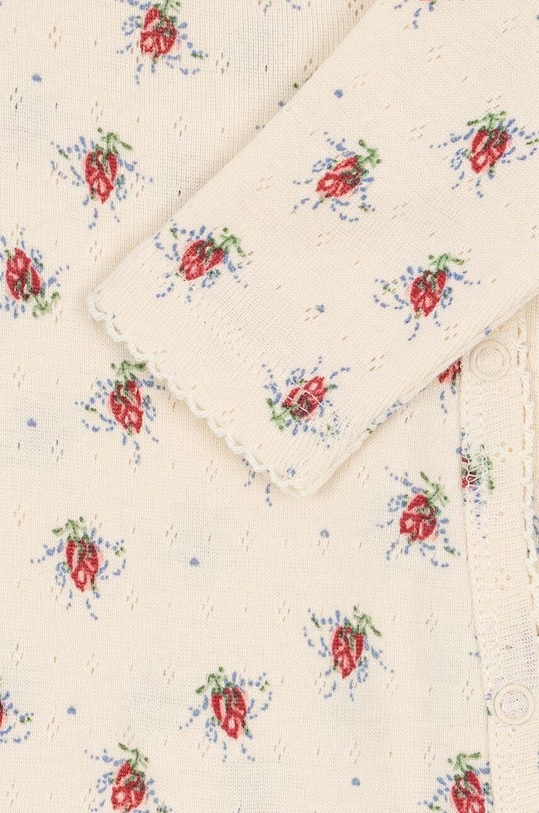 Detské bavlnené dupačky Konges Sløjd béžová KS100400