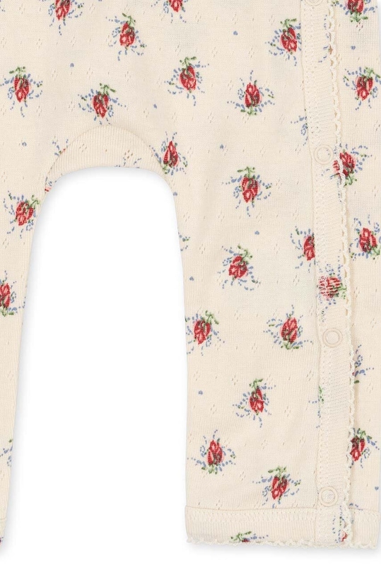 Detské bavlnené dupačky Konges Sløjd KS100400 béžová