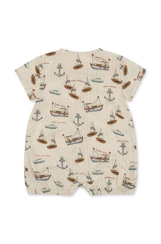 Konges Sløjd rampers bawełniany niemowlęcy KS100051 beżowy SS24