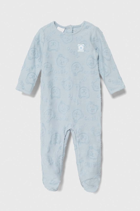 Guess śpioszki bawełniane niemowlęce Produkt niemowlęcy niebieski H4RW01.KBU64.PPYH