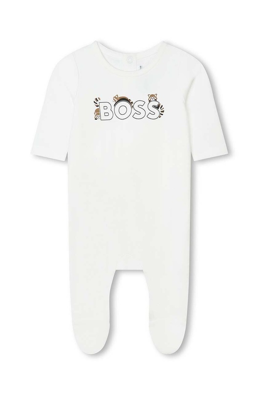 Băieți BOSS salopeta din bumbac pentru bebelusi J50831. alb