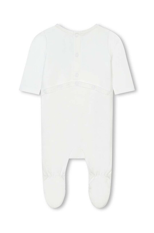 BOSS salopeta din bumbac pentru bebelusi alb J50831.