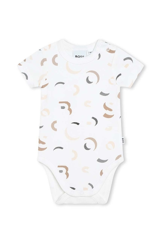 Chłopiec BOSS body bawełniane niemowlęce 2-pack J50832. biały