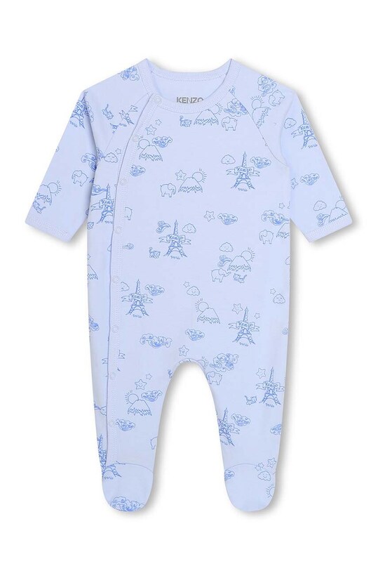 Băieți Kenzo Kids salopete din bumbac pentru bebelusi 2-pack K60074. albastru