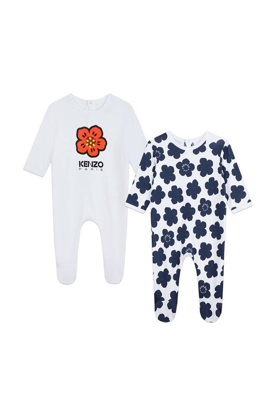 Kenzo Kids pajacyk niemowlęcy 2-pack 2-pack biały K60075.