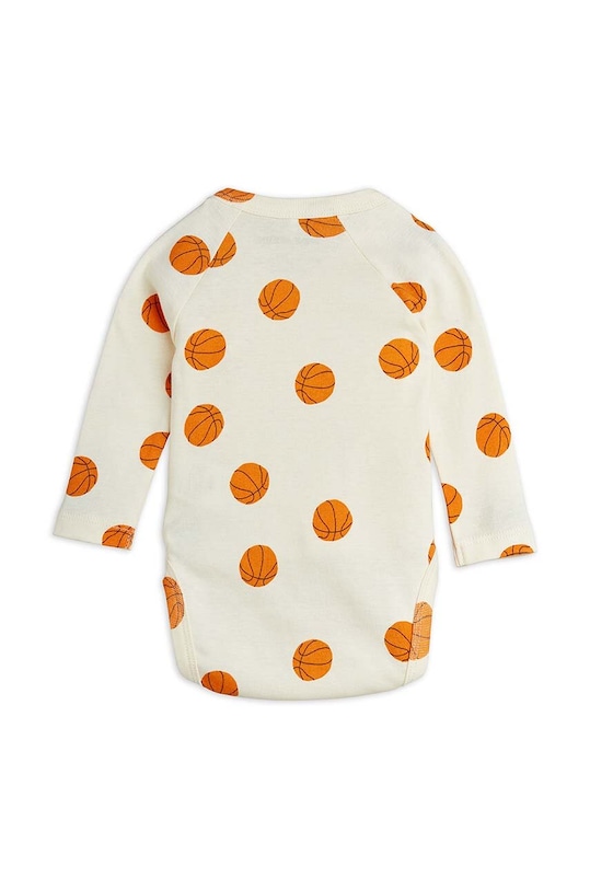 Βαμβακερά φορμάκια για μωρά Mini Rodini Basketball 2424010311 λευκό SS24