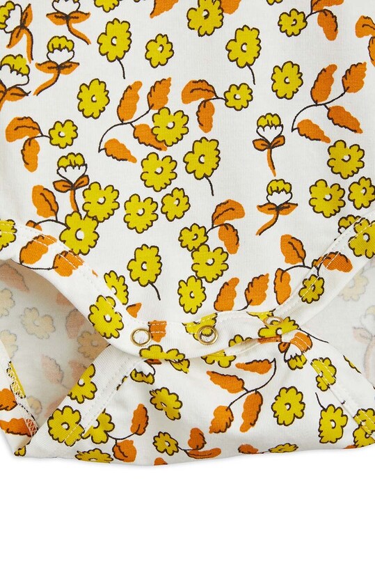 Mini Rodini body bebe Flowers galben 2424010900