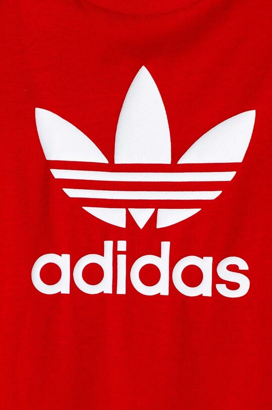 Хлопковый ромпер для младенцев adidas Originals IM8430 красный