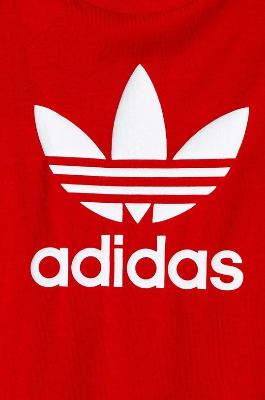 Detské bavlnené dupačky adidas Originals IM8430 červená