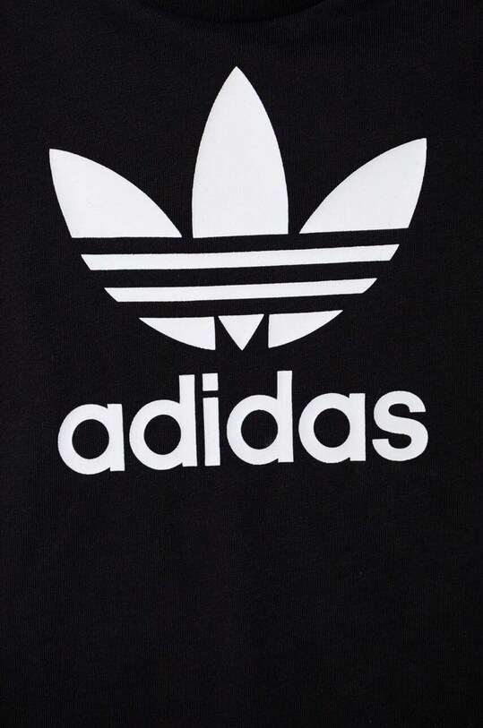 adidas Originals rampers bawełniany niemowlęcy czarny IS7257