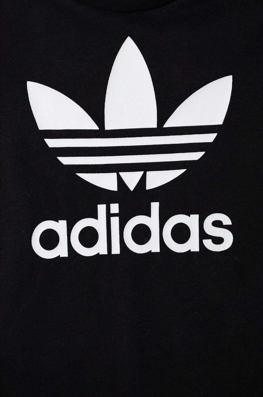 adidas Originals salopete bebelusi din bumbac negru IS7257