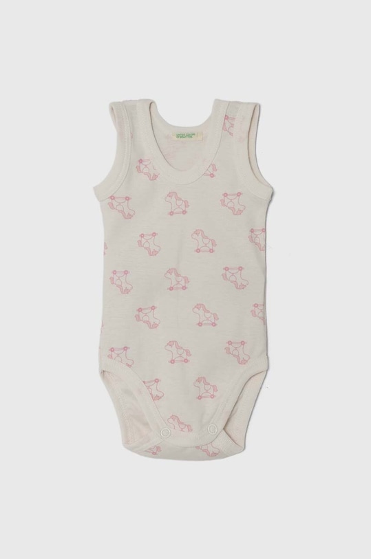 Κοριτσίστικα Βαμβακερά φορμάκια για μωρά United Colors of Benetton 2-pack 3GI70B00M.W.Seasonal ροζ