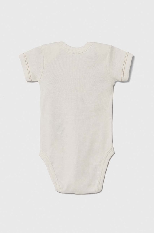 Pamučni bodi za bebe United Colors of Benetton 2-pack 3GI70B00N.W.Seasonal bež