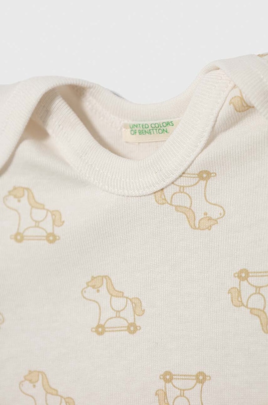Pamučni bodi za bebe United Colors of Benetton 2-pack 3GI70B00N.W.Seasonal