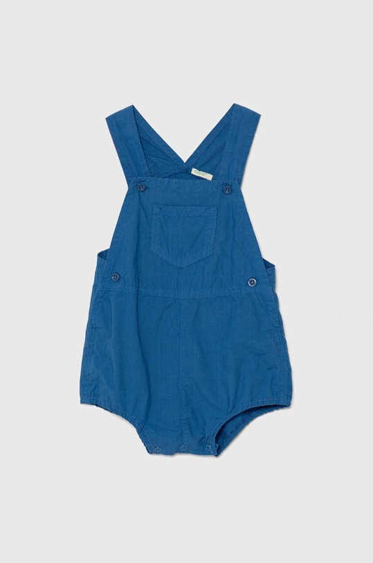 Хлопковый ромпер для младенцев United Colors of Benetton Для младенцев голубой 4U3KAT011.W.Seasonal