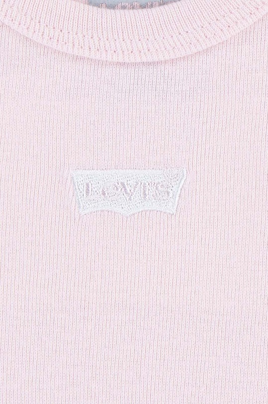 Chłopiec Levi's komplet niemowlęcy LHN UNDERSTATED BATWING 3PC SE NL0331.G różowy