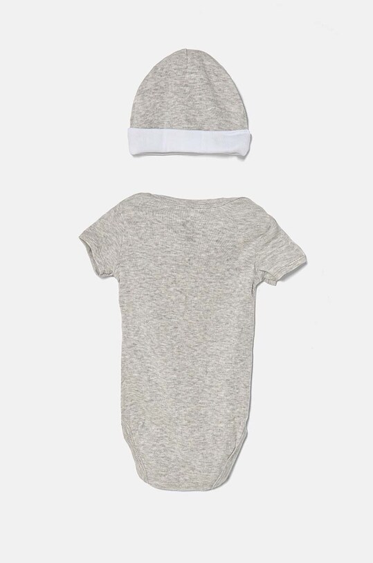 CHLAPEC Bavlněné kojenecké body Converse MC0028 šedá