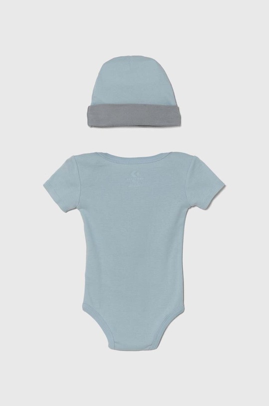 Bavlněné kojenecké body Converse MC0028 modrá AW24
