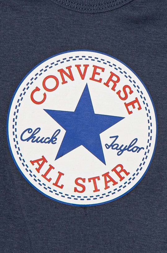 Bavlněné kojenecké body Converse MC0028 modrá