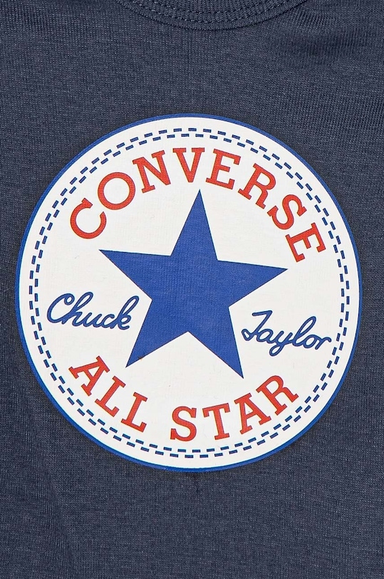 Bavlněné kojenecké body Converse MC0028 modrá