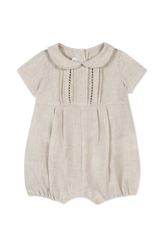 Дитячий лляний ромпер Tartine et Chocolat TY33140.49.74 бежевий SS24