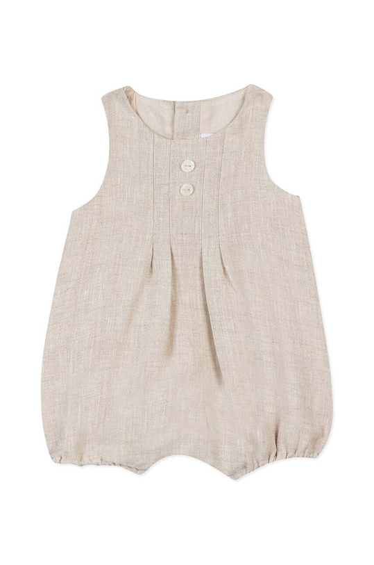 Дитячий лляний ромпер Tartine et Chocolat TY33100.80.86 бежевий SS24