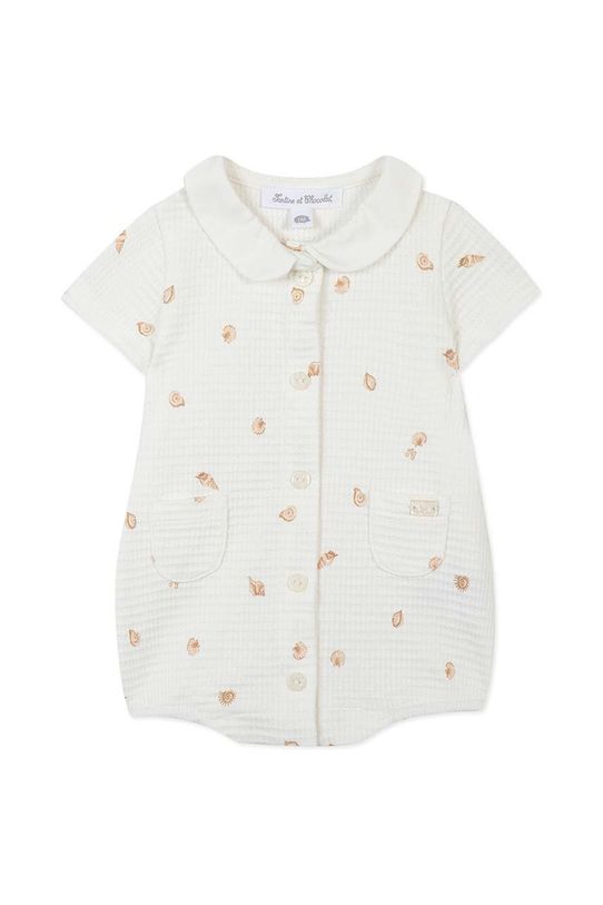 Tartine et Chocolat salopete bebelusi din bumbac TY33110.49.74 bej SS24