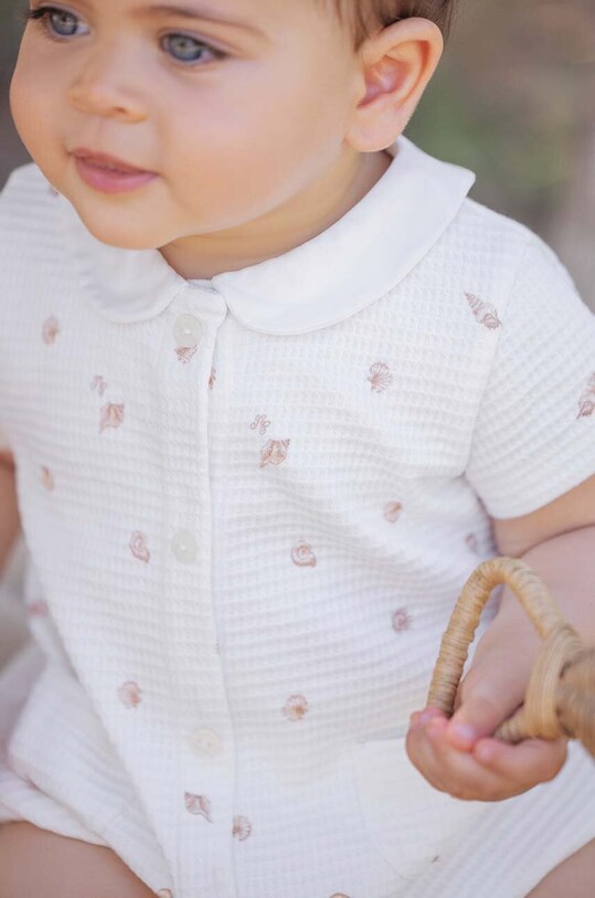 Tartine et Chocolat salopete bebelusi din bumbac TY33110.49.74 bej