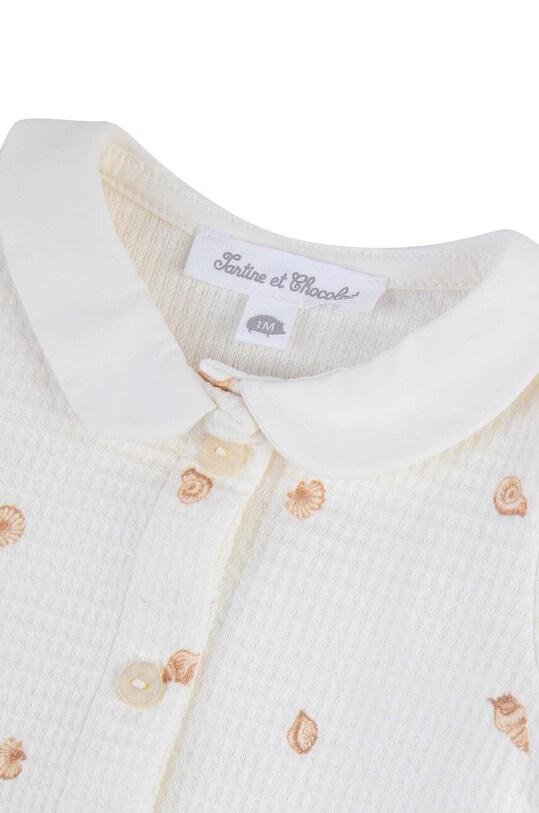 Tartine et Chocolat salopete bebelusi din bumbac bej TY33110.49.74