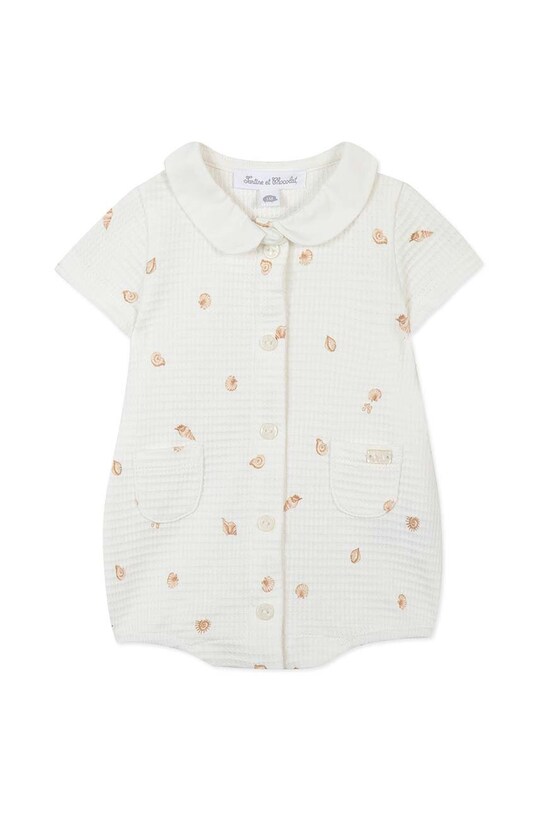 Detské bavlnené dupačky Tartine et Chocolat TY33110.80 béžová SS24