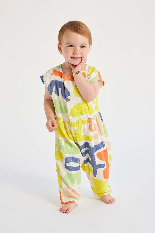 Дитячі бавовняні повзунки Bobo Choses Для немовлят жовтий 124AB095