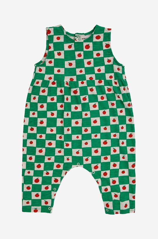 Bobo Choses rampers in cotone neonato/a Planet friendly verde 124AB087