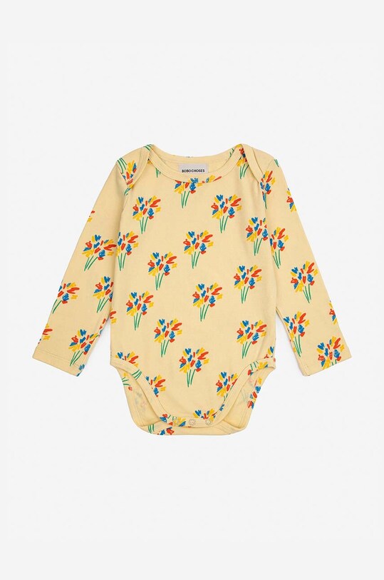 Bobo Choses body bebe 124AB033 galben SS24
