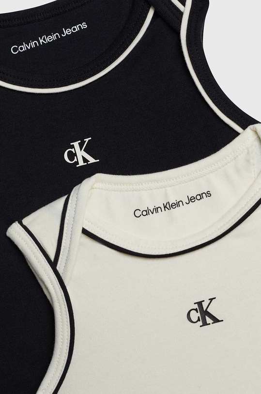 CHLAPEC Kojenecký overal Calvin Klein Jeans 2-pack IN0IN00183.PPYH béžová
