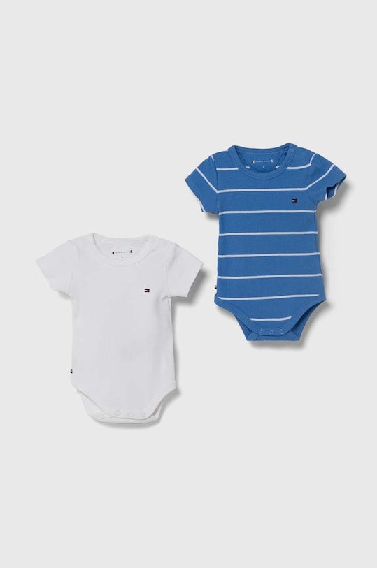 Bodi za bebe Tommy Hilfiger 2-pack Proizvod za bebe plava KN0KN01825.PPYH