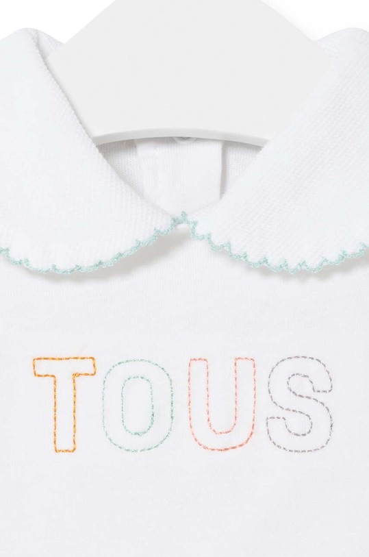 Băieți Tous body din bumbac pentru bebelusi Basic.2004 alb