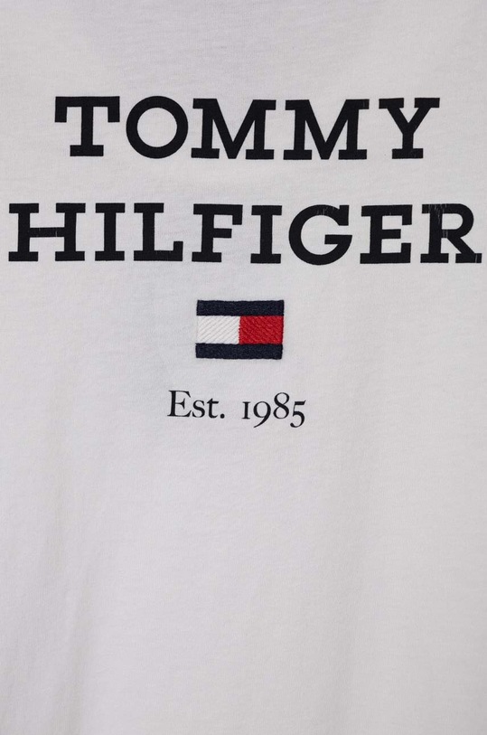Chłopiec Tommy Hilfiger longsleeve bawełniany dziecięcy KB0KB08672.98.122.PPYH biały
