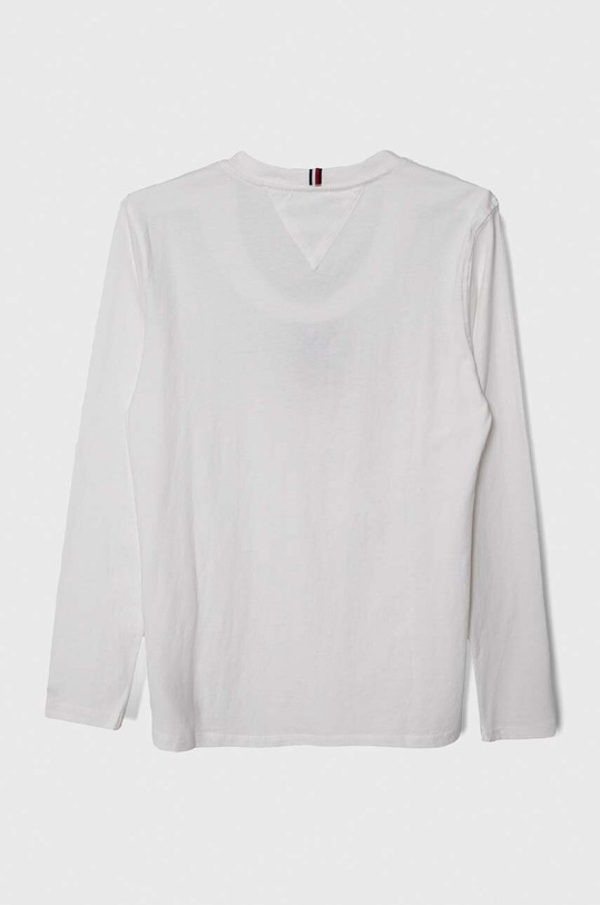 Tommy Hilfiger longsleeve bawełniany dziecięcy KB0KB08672.PPYH biały SS24