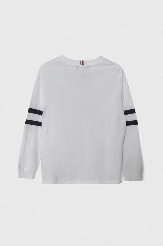 Tommy Hilfiger longsleeve bawełniany dziecięcy KB0KB08677.128.176.PPYH biały SS24