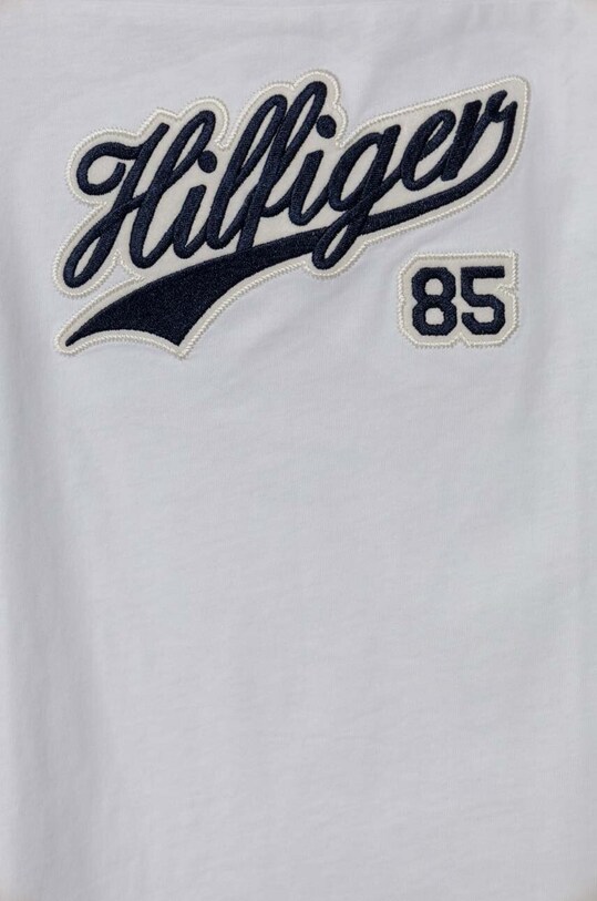 Chłopiec Tommy Hilfiger longsleeve bawełniany dziecięcy KB0KB08677.128.176.PPYH biały