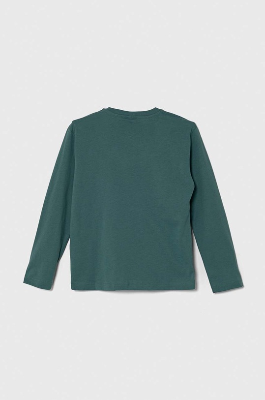 Detská bavlnená košeľa s dlhým rukávom United Colors of Benetton 3096C10HC.G.Seasonal tyrkysová SS24