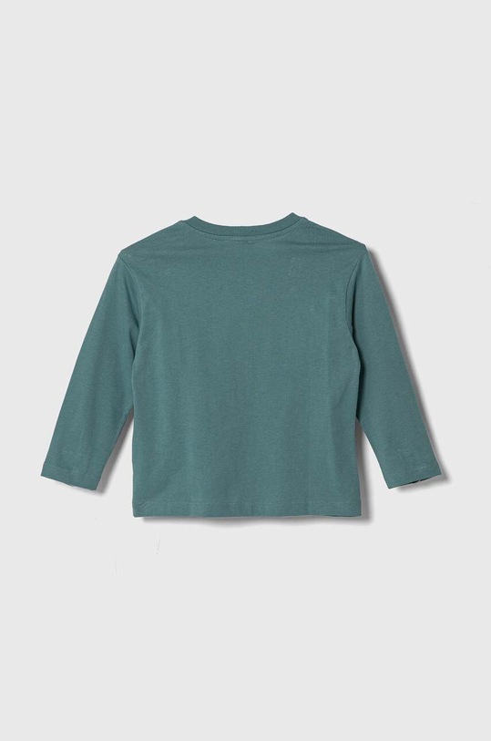 United Colors of Benetton longsleeve bawełniany dziecięcy 3096G10DK.P.Seasonal turkusowy SS24