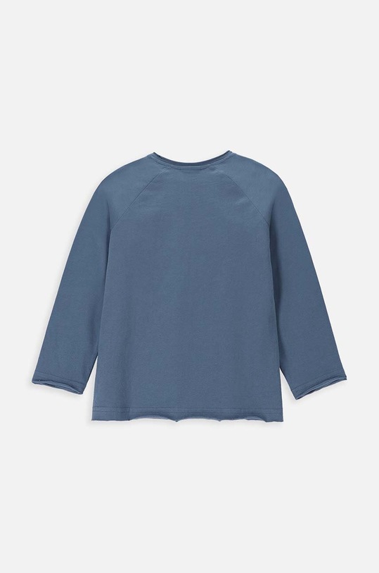Chłopiec Coccodrillo longsleeve bawełniany dziecięcy WC4143102DEK niebieski